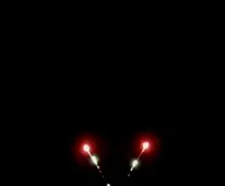 Efect de artificii Perle (Pearls) vazut pe cerul noptii