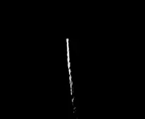 Efect de artificii Coada ascendenta (Rising Tail) vazut pe cerul noptii