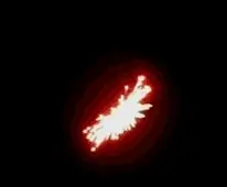 Efect de artificii Cascada (Waterfall) vazut pe cerul noptii